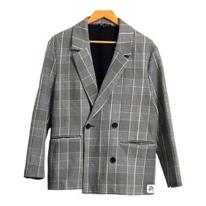 Zara Trafaluc Double Breasted Checkered Blazer